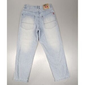 Vintage Y2K Southpole Mens 30x30‎ Baggy Red Tab Light Wash Grunge Skater Denim
